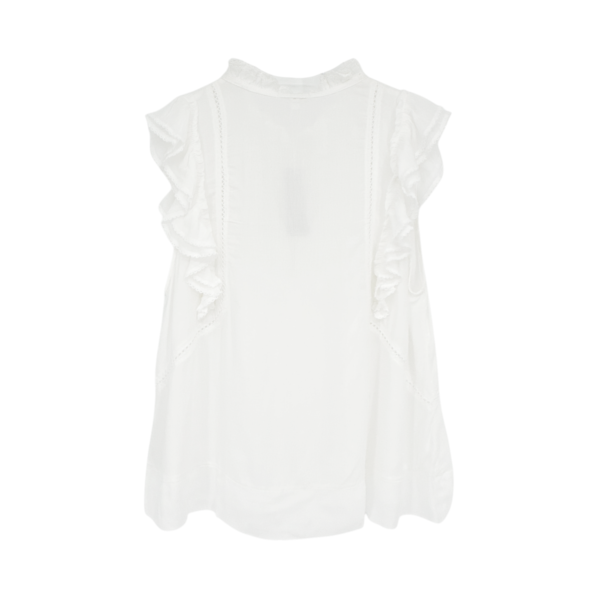 POUPETTE ST BARTH Paulina Blouse In Off White M Poupette St. Barth