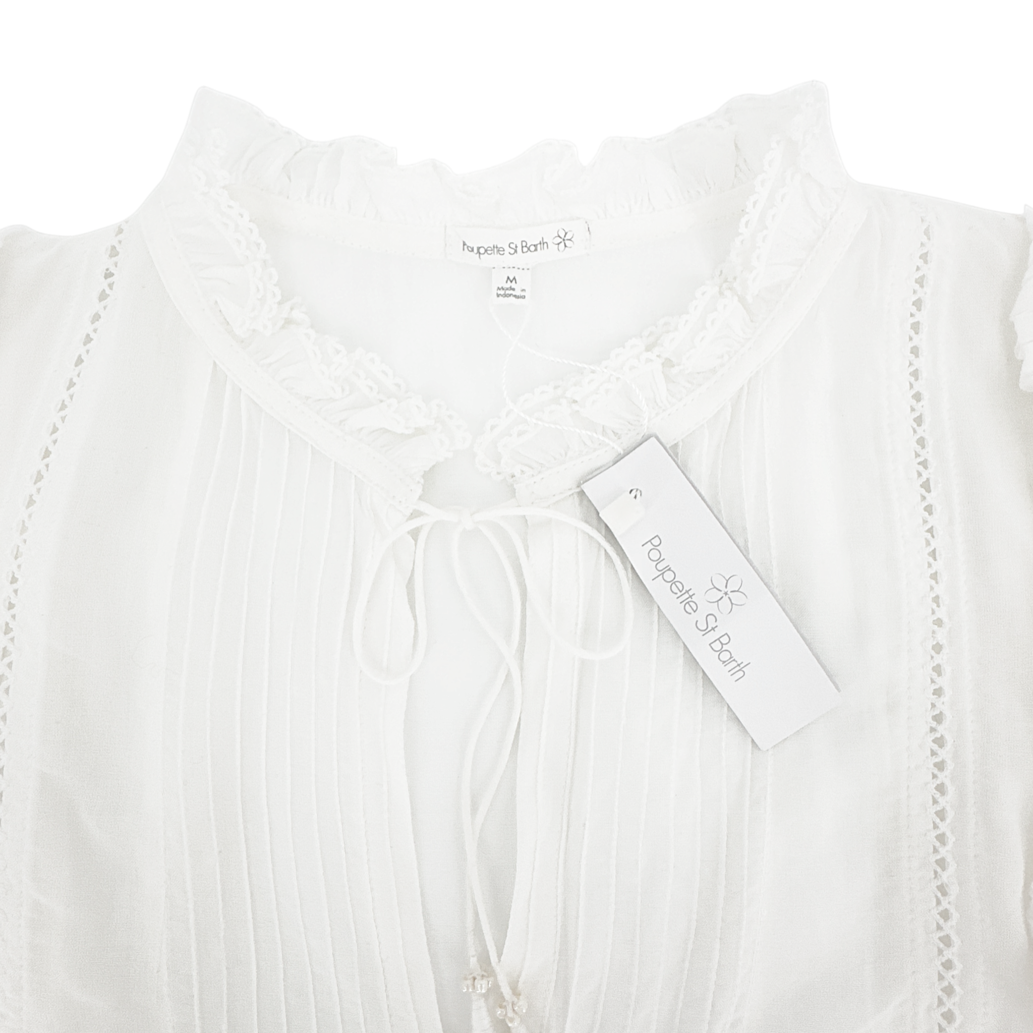 POUPETTE ST BARTH Paulina Blouse In Off White M Poupette St. Barth