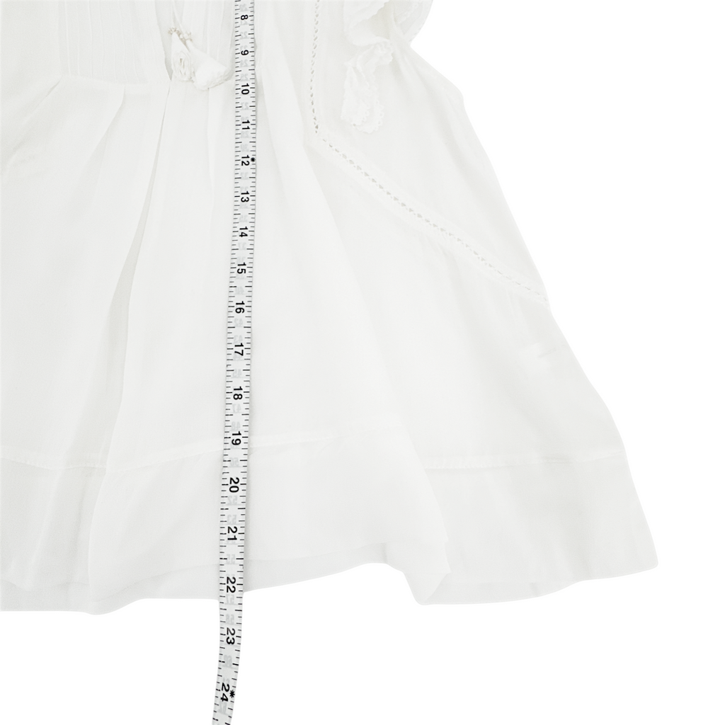 POUPETTE ST BARTH Paulina Blouse In Off White M Poupette St. Barth