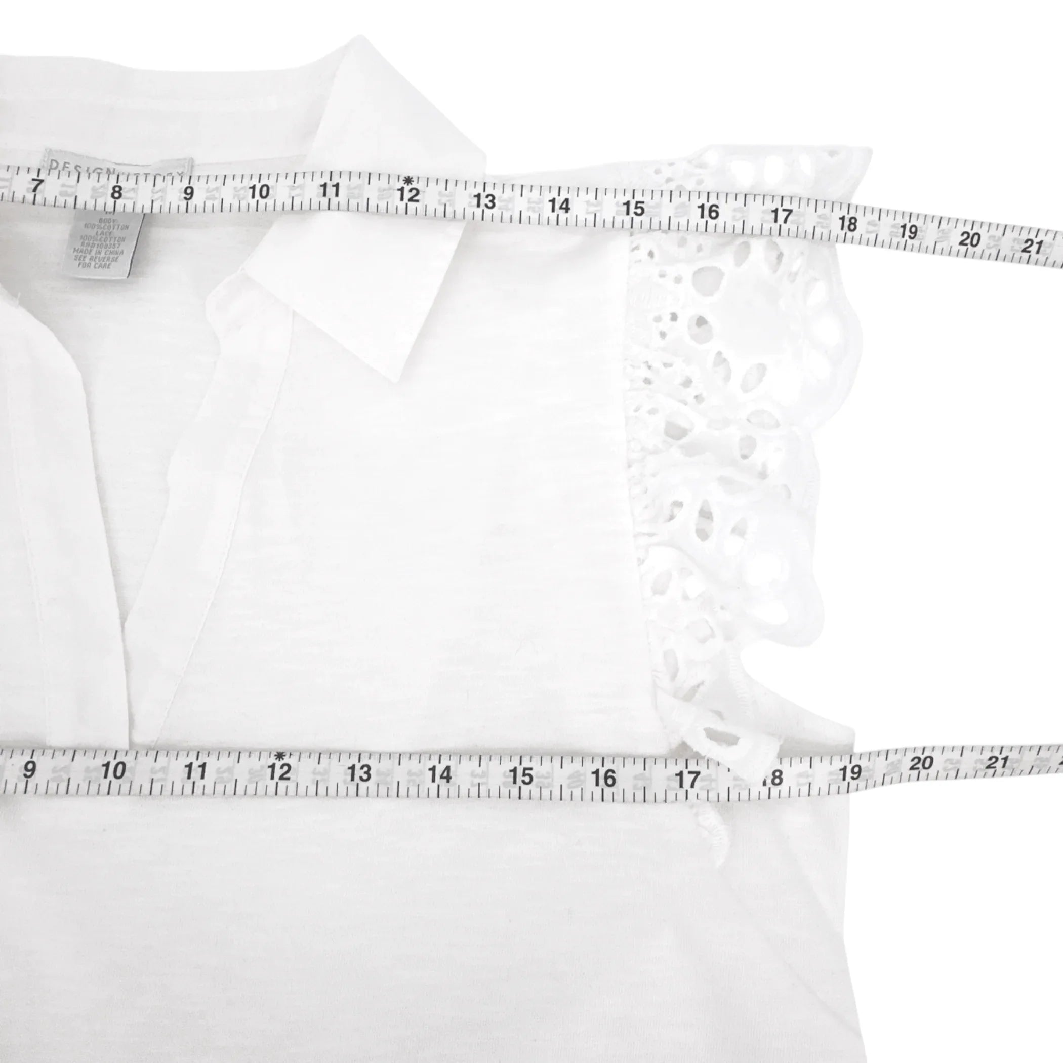 DESIGN HISTORY Eyelet Sleeve Top M - flyKAMP
