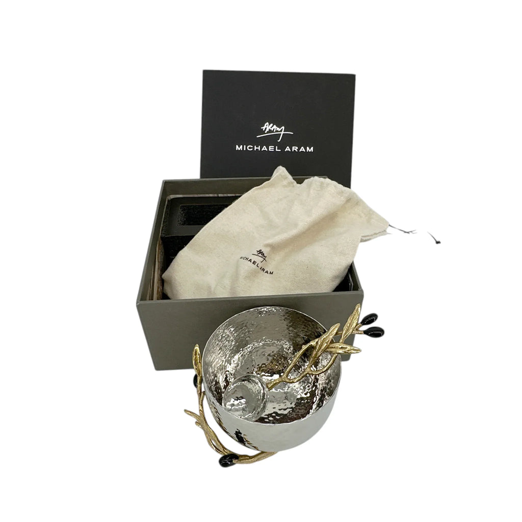 MICHAEL ARAM Olive Branch Nut Dish with Spoon - flyKAMP