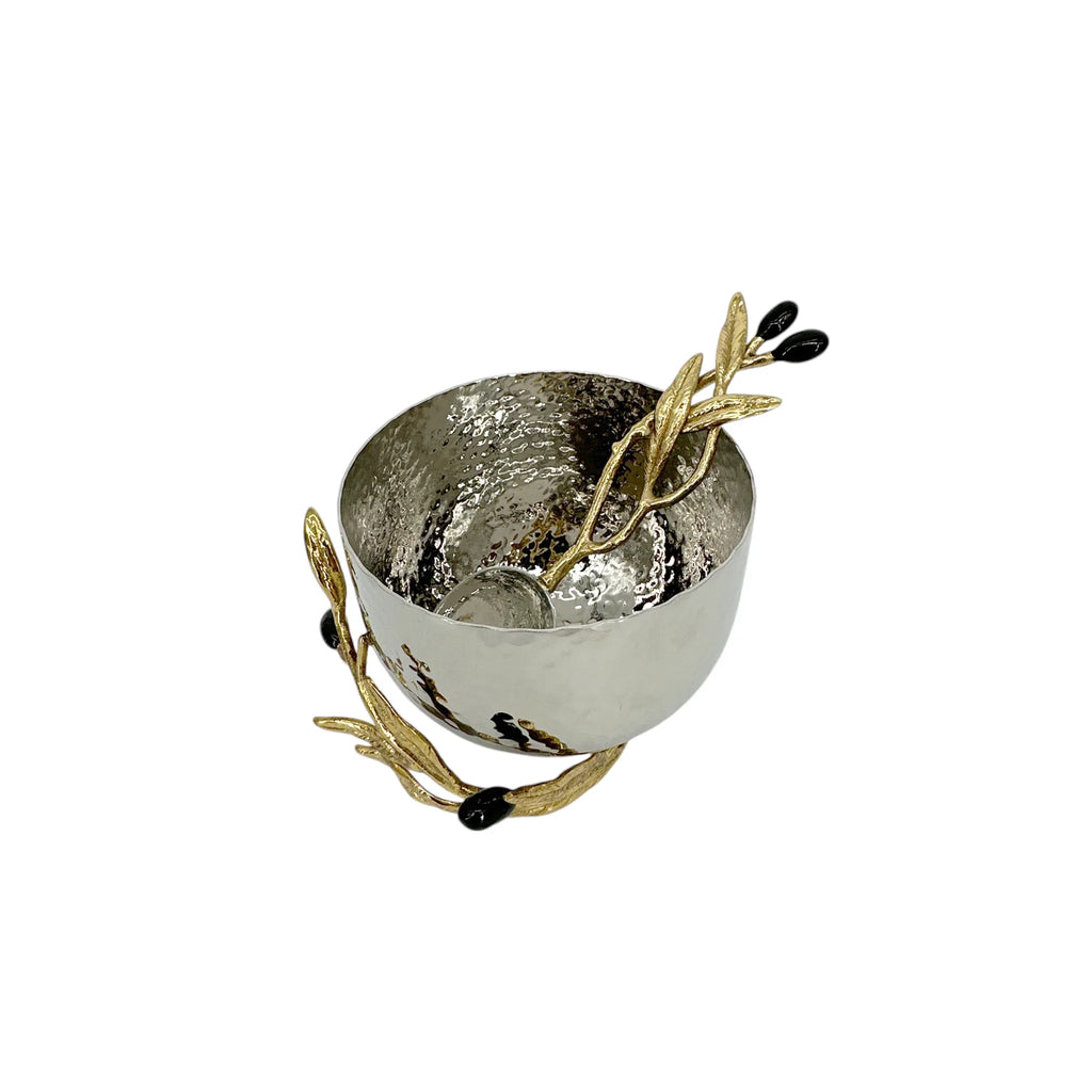 MICHAEL ARAM Olive Branch Nut Dish with Spoon - flyKAMP