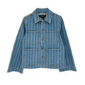 VERONICA BEARD Dahl Striped Denim Jacket S - flyKAMP