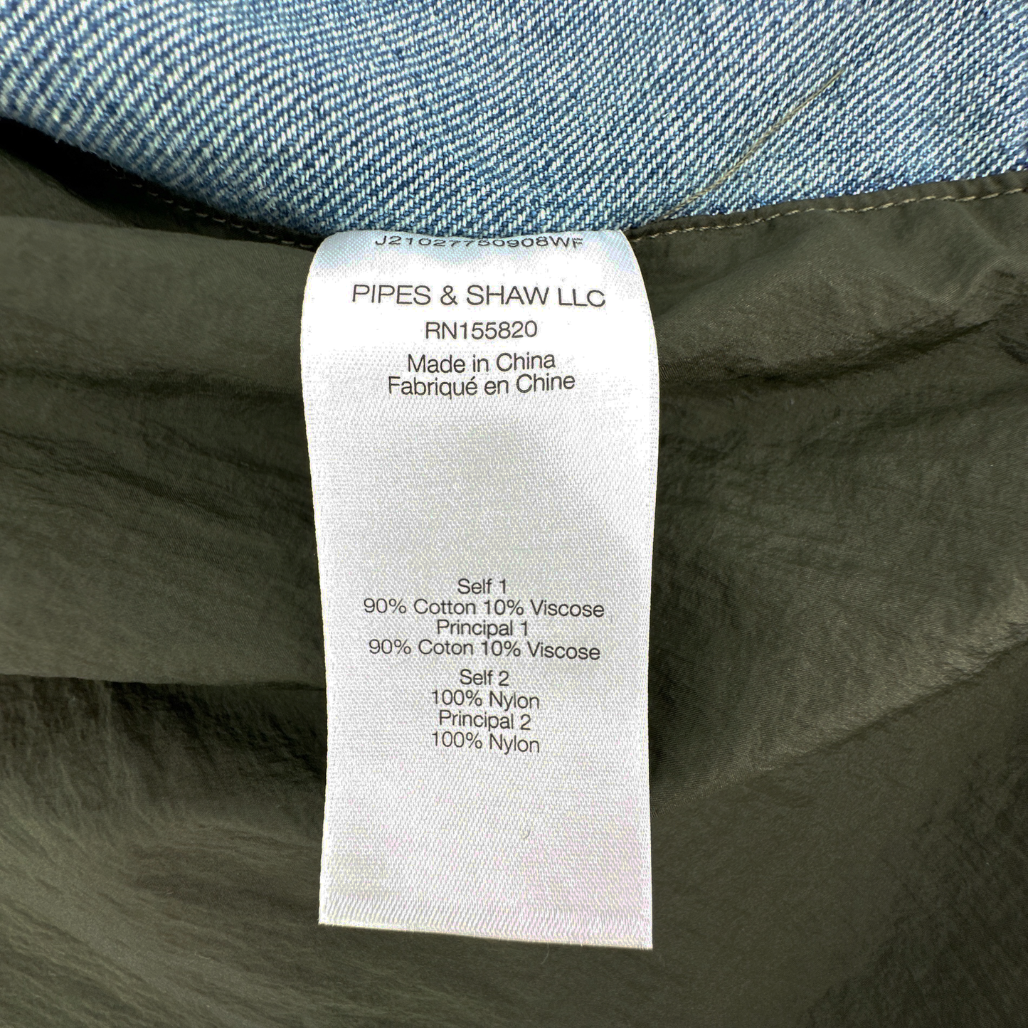 VERONICA BEARD Shani Waterfall Denim Twill Combo Jacket M