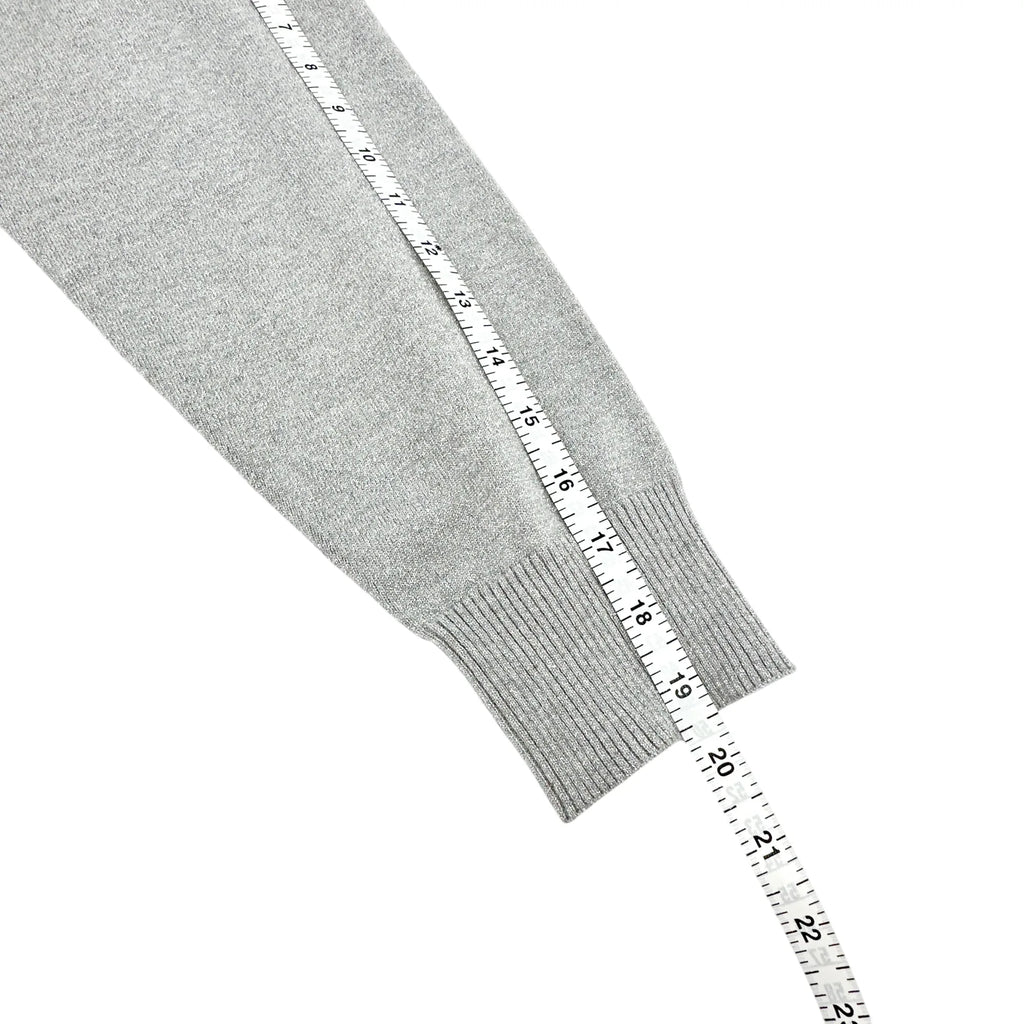 SHOW ME YOUR MUMU Classic Crewneck Sweater Silver Metallic XS - flyKAMP
