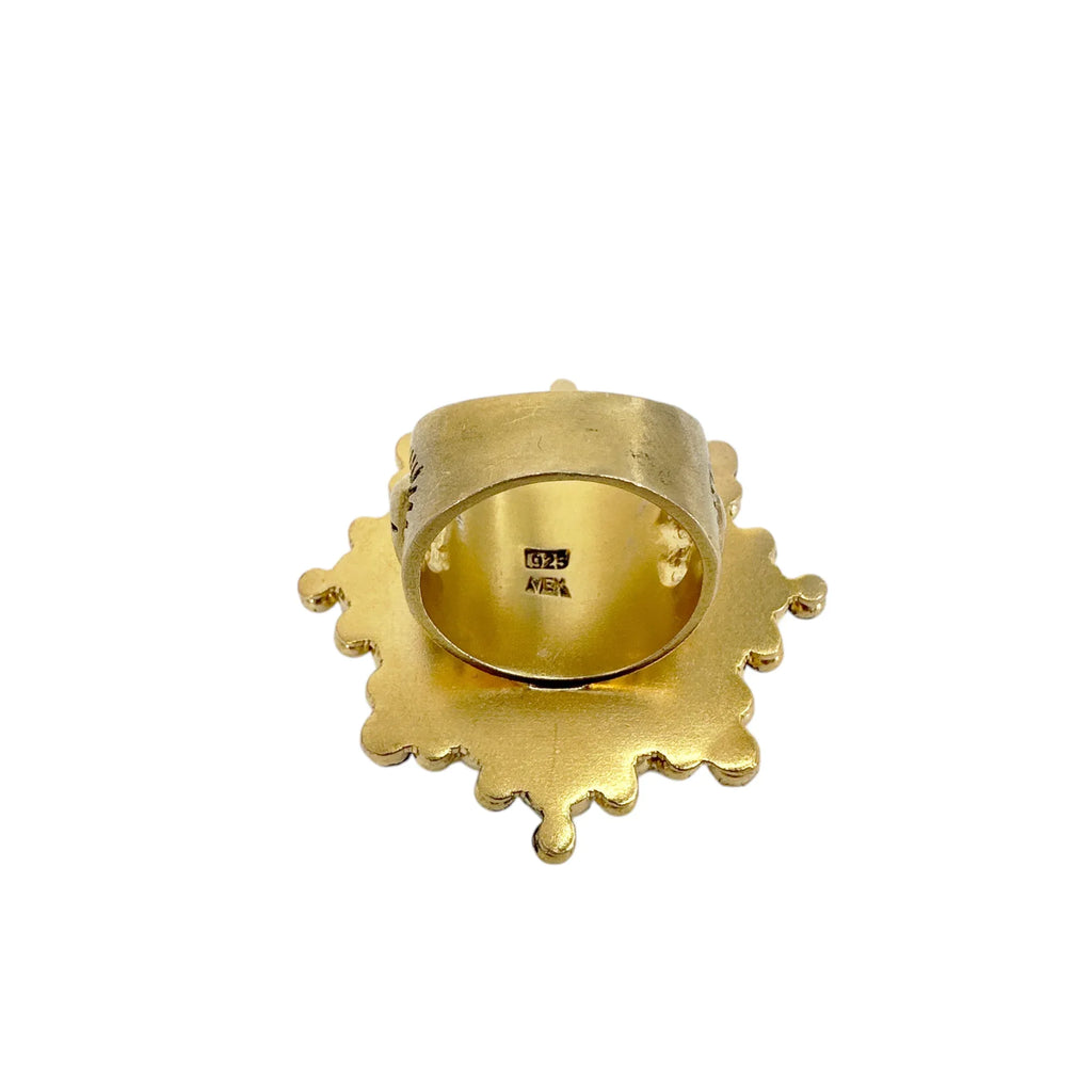 VIRGINS SAINTS & ANGELS VSA Cloister San Benito Ring Gold Size 6 - flyKAMP