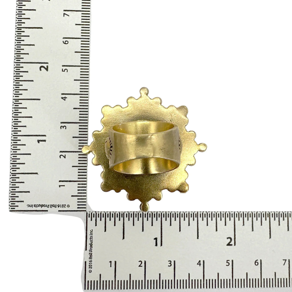 VIRGINS SAINTS & ANGELS VSA Cloister San Benito Ring Gold Size 6 - flyKAMP
