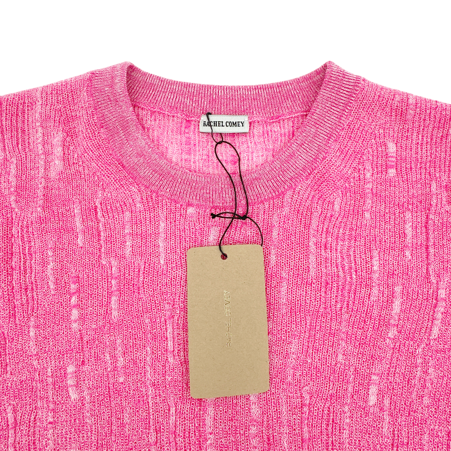 RACHEL COMEY Amares Crinkle Knit Top S