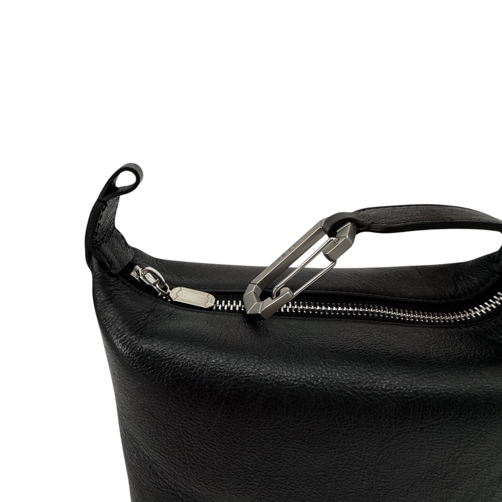 EERA Moon Bag Laminated Leather in Black EERA