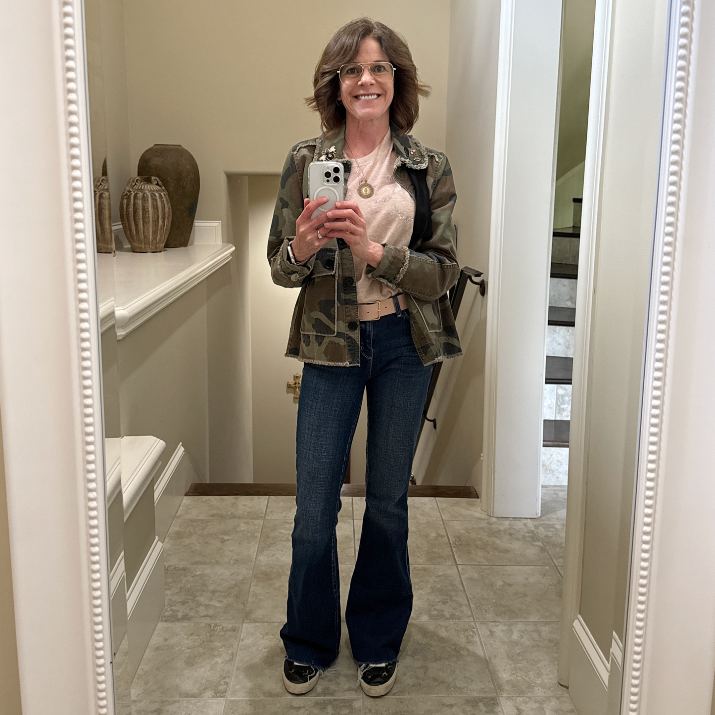 GOLDEN GOOSE Soul Star in Leopard Print Pony 37