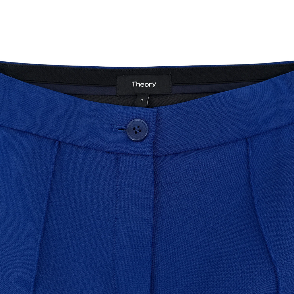 THEORY Cardinal Trouser in Cosmic Blue Size 0 - flyKAMP