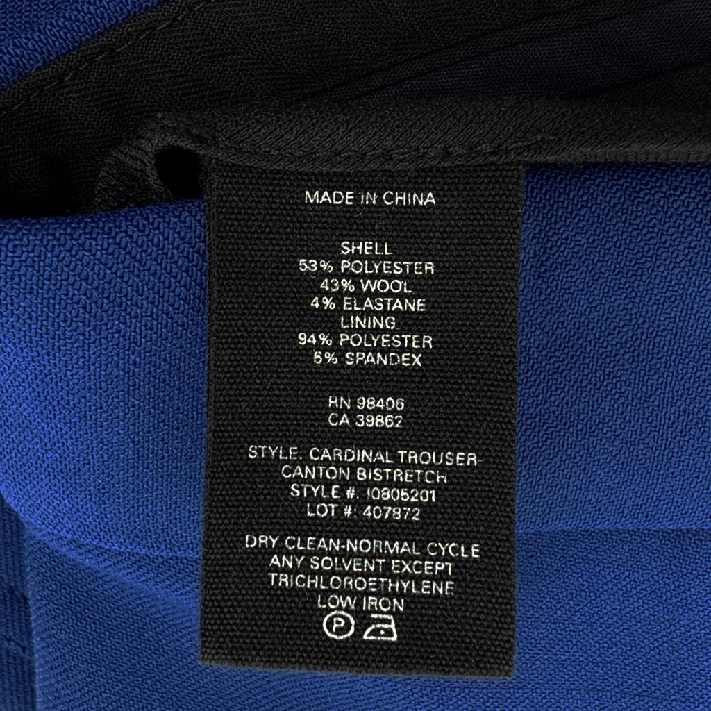 THEORY Cardinal Trouser in Cosmic Blue Size 0 - flyKAMP