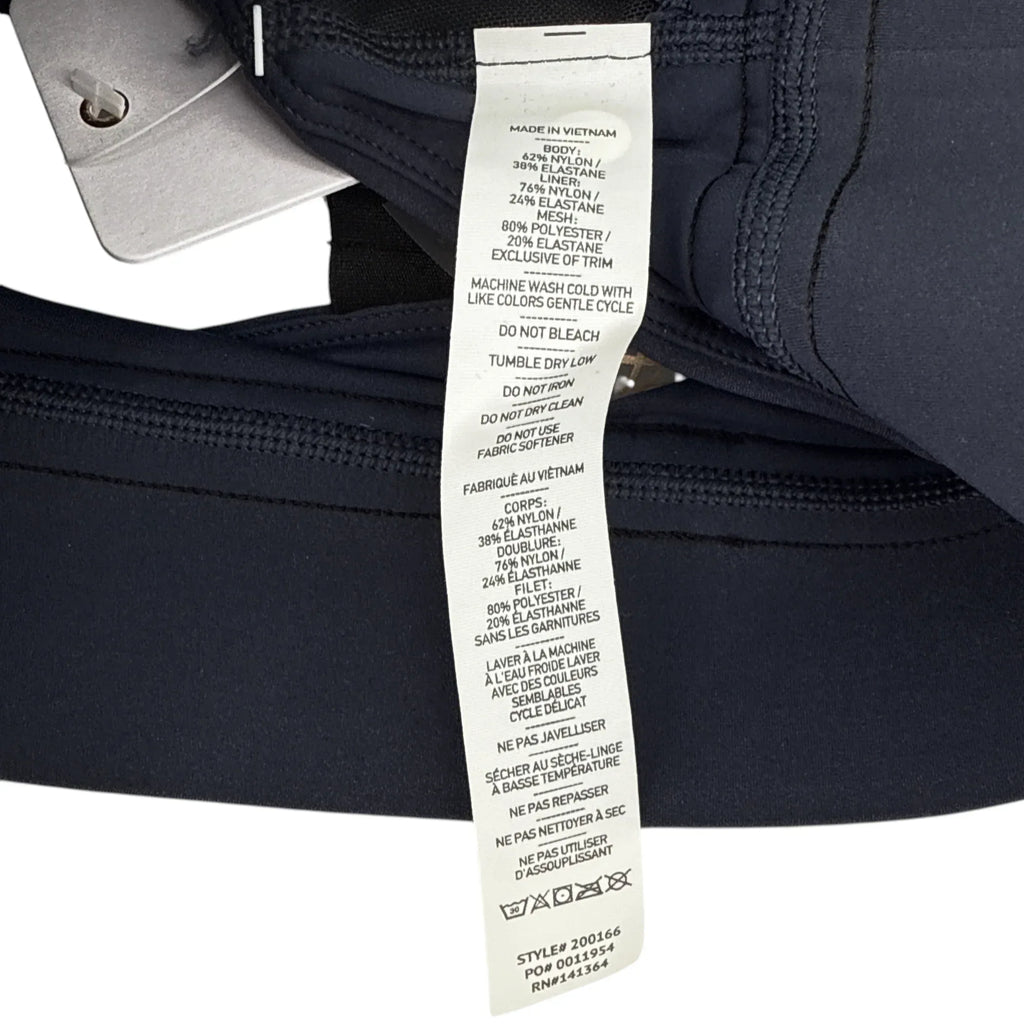 RHONE Banded Hi-Form Bra in Navy XS - flyKAMP