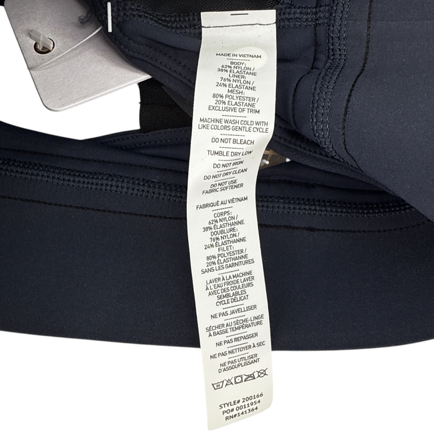 RHONE Banded Hi-Form Bra in Navy XS