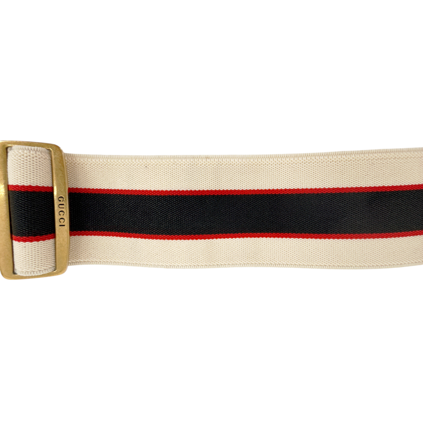 GUCCI Jacquard Crystal Stripe Double G Belt 80cm|32in