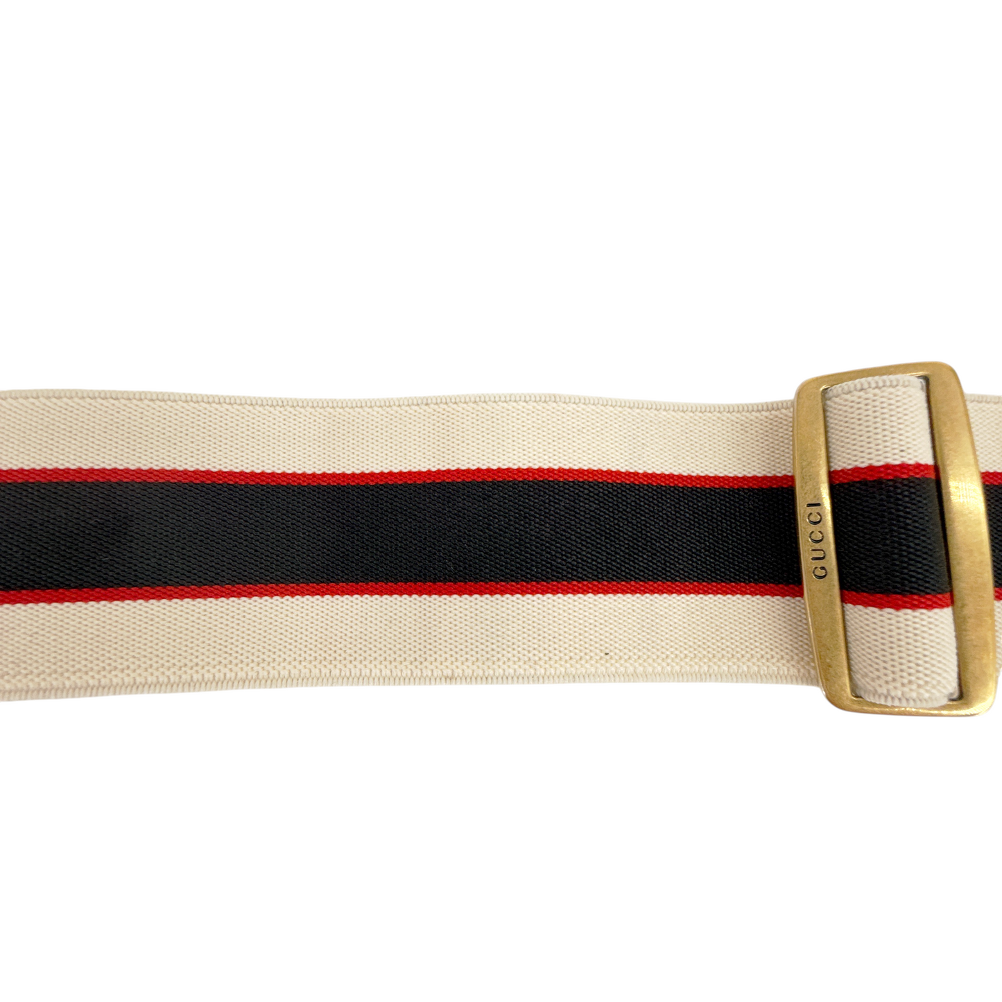 GUCCI Jacquard Crystal Stripe Double G Belt 80cm|32in