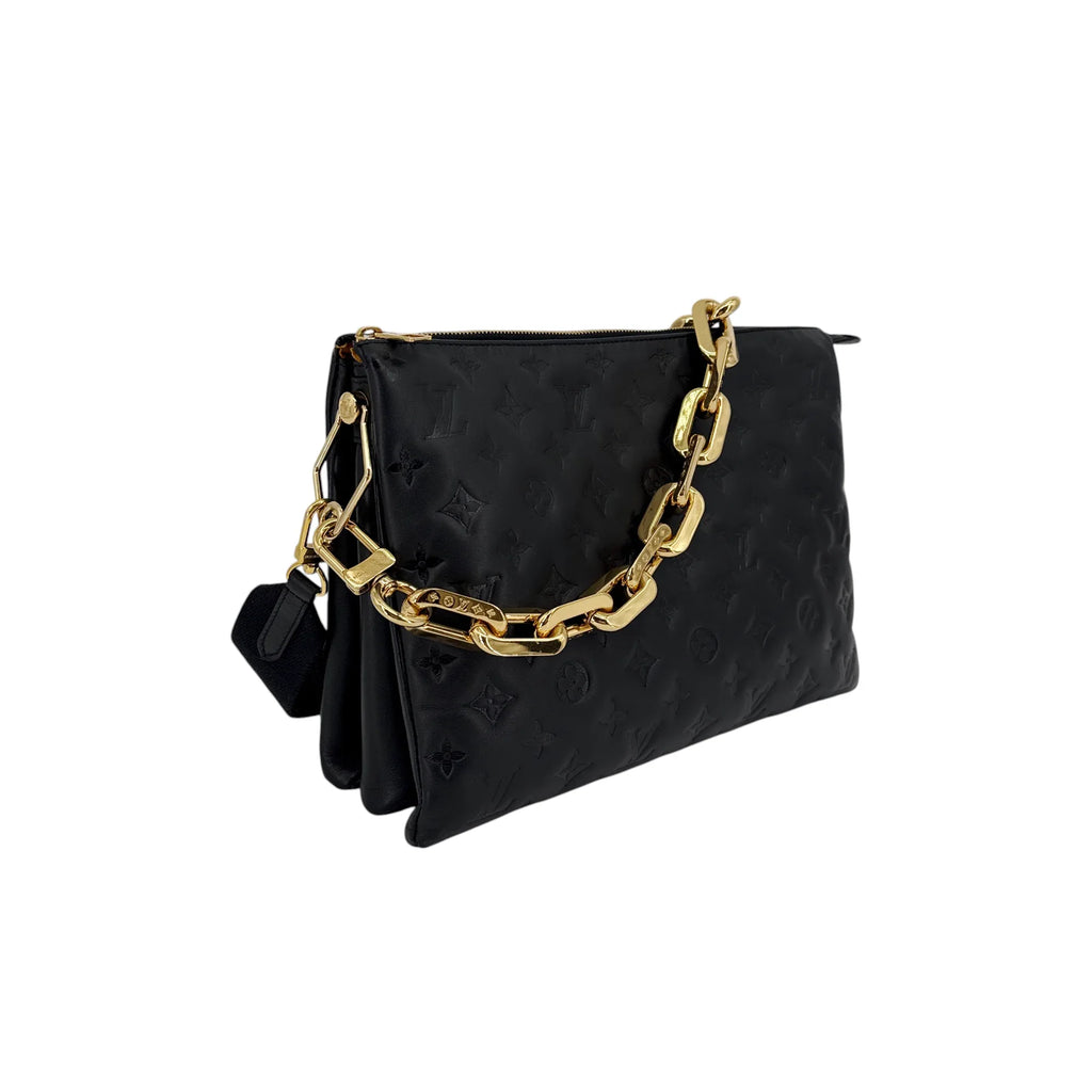 LOUIS VUITTON Lambskin Embossed Monogram Coussin MM - flyKAMP
