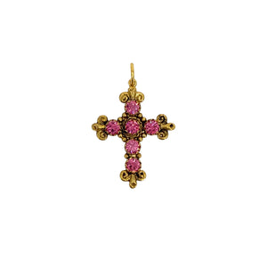 VIRGINS SAINTS & ANGELS VSA Addie Charm Pink & Gold