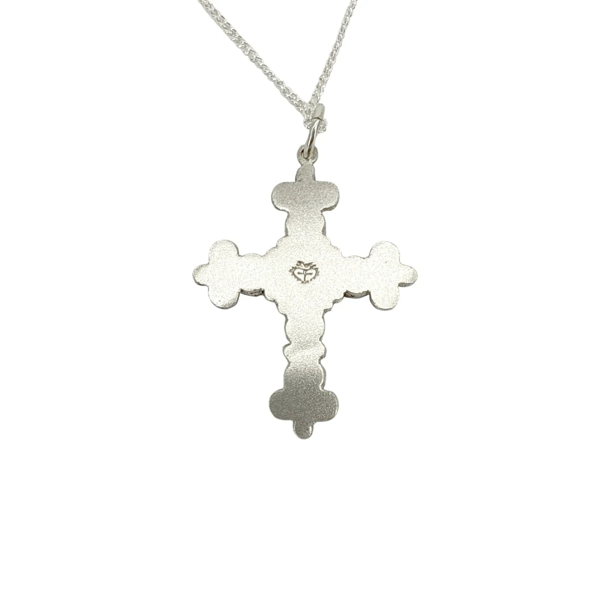 VIRGINS SAINTS & ANGELS VSA Addie Charm Necklace Silver & Pink - flyKAMP