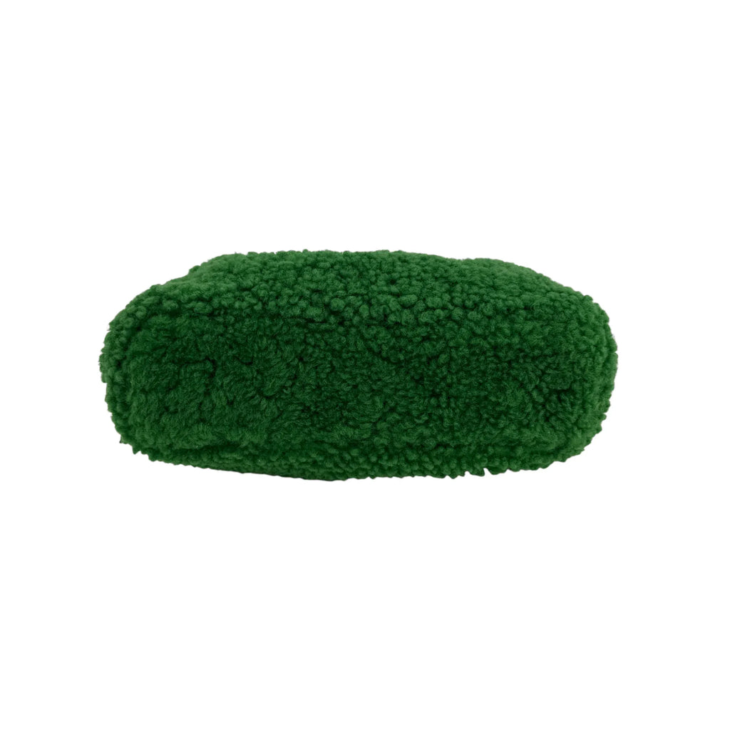 MANSUR GAVRIEL Mini Cloud Clutch Bag in Emerald Shearling - flyKAMP