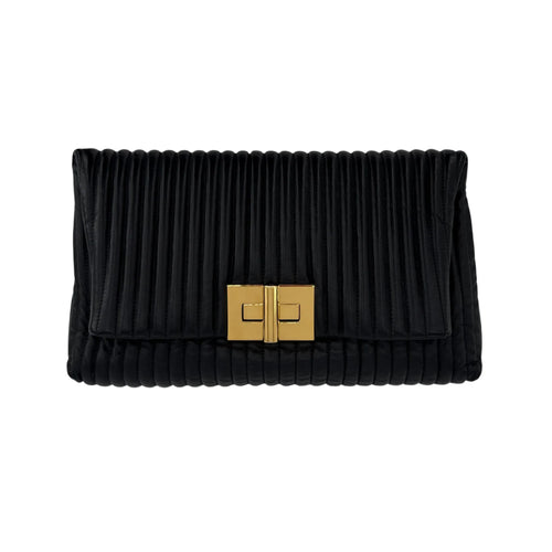 TOM FORD Calfskin Quilted Natalia Clutch in Black - flyKAMP