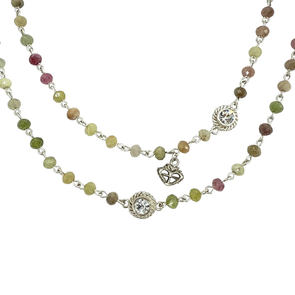 VIRGINS SAINTS & ANGELS VSA Wrap Precious Sapphire Beads in Silver - flyKAMP