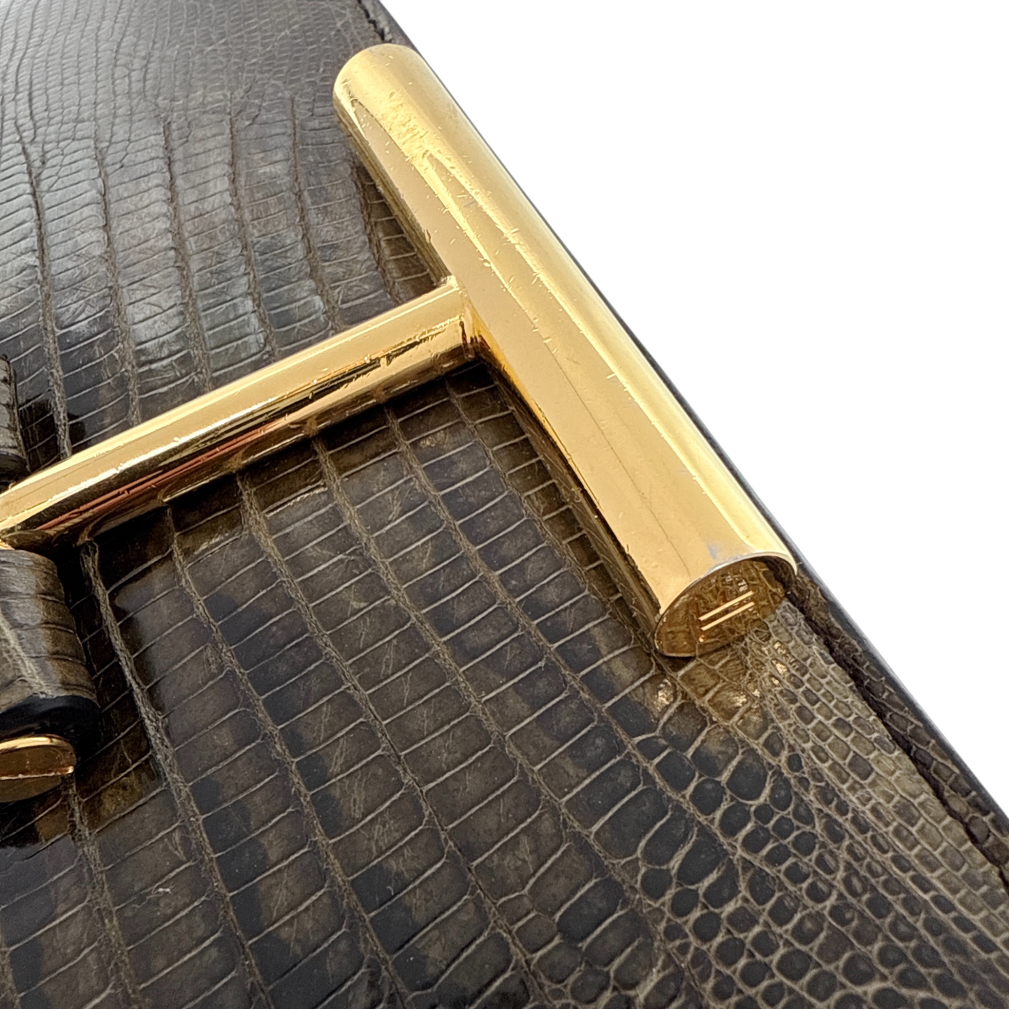 TOM FORD Tara Chain Tejus Lizard Shoulder Bag