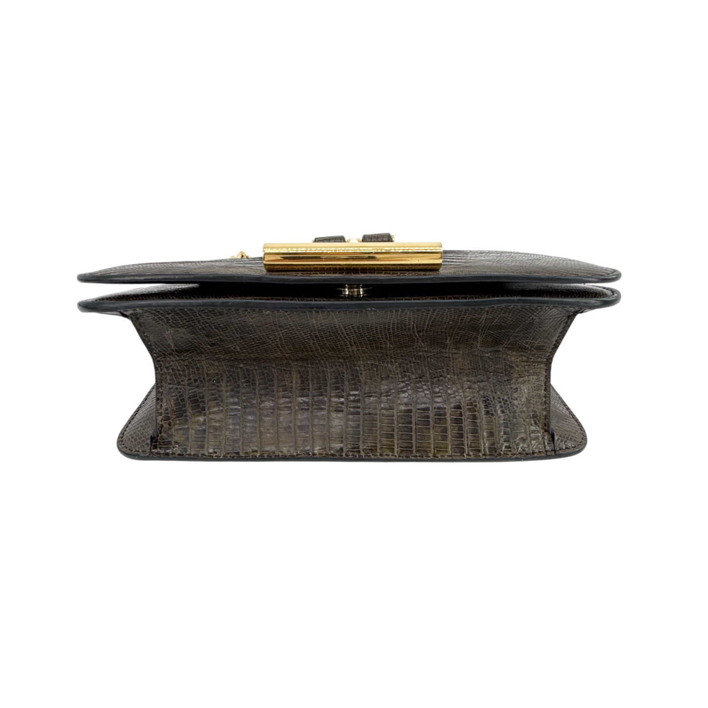 TOM FORD Tara Chain Tejus Lizard Shoulder Bag