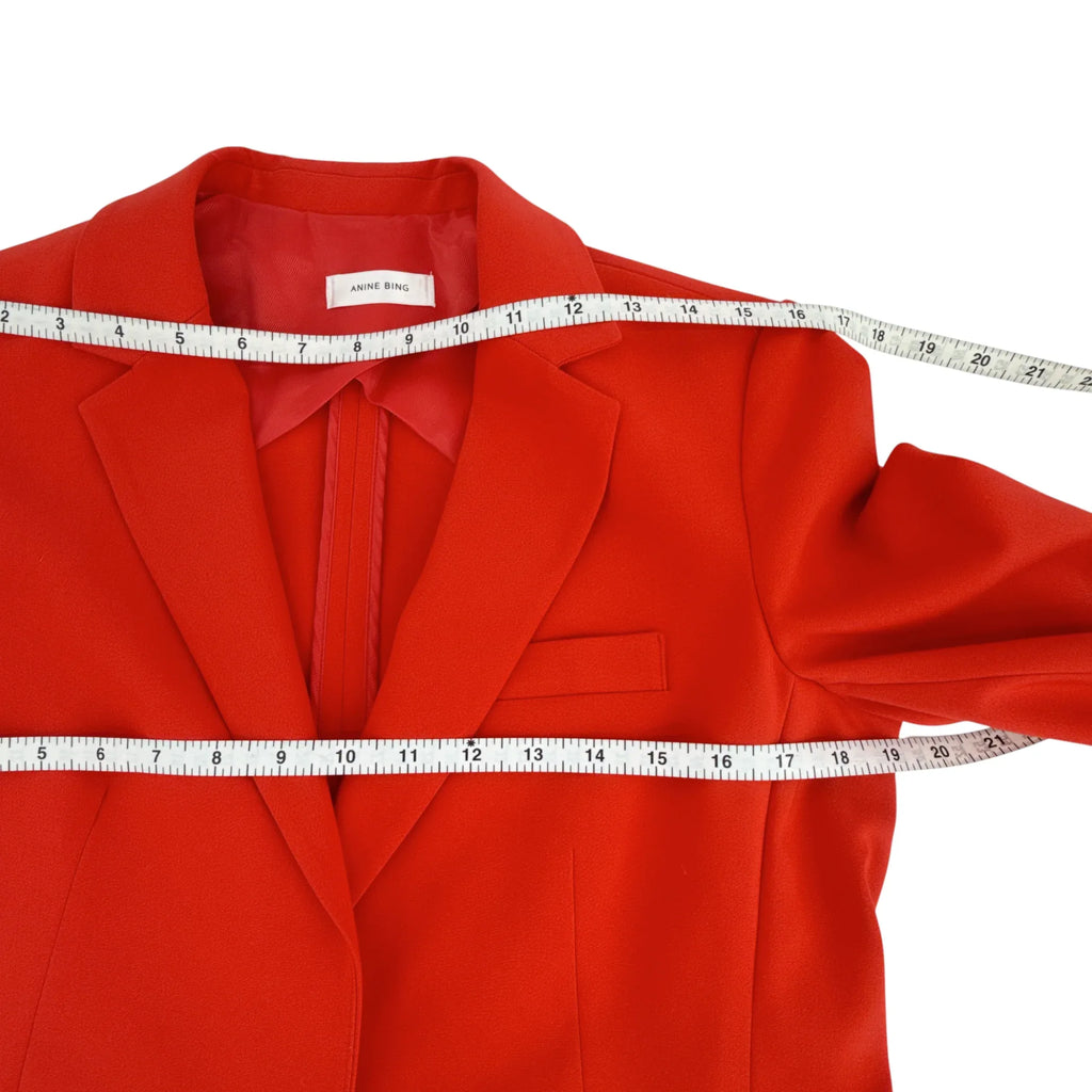 ANINE BING Schoolboy Blazer in Red XS - flyKAMP