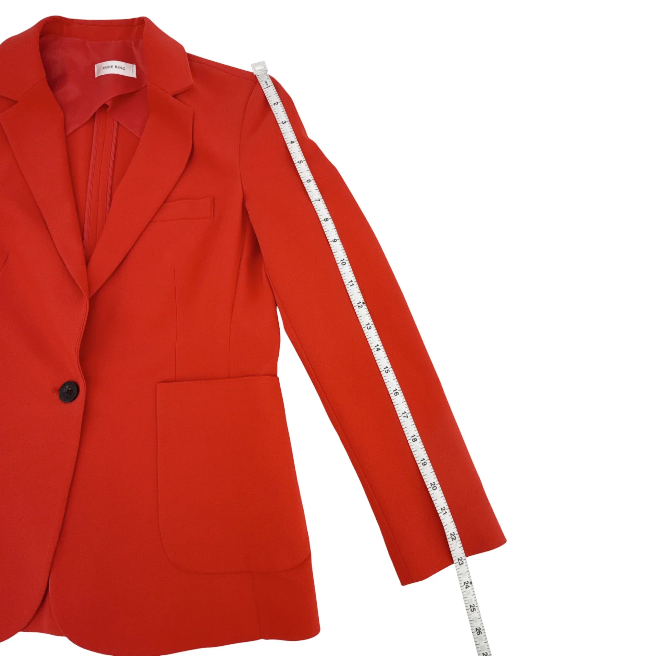 ANINE BING Schoolboy Blazer in Red XS - flyKAMP