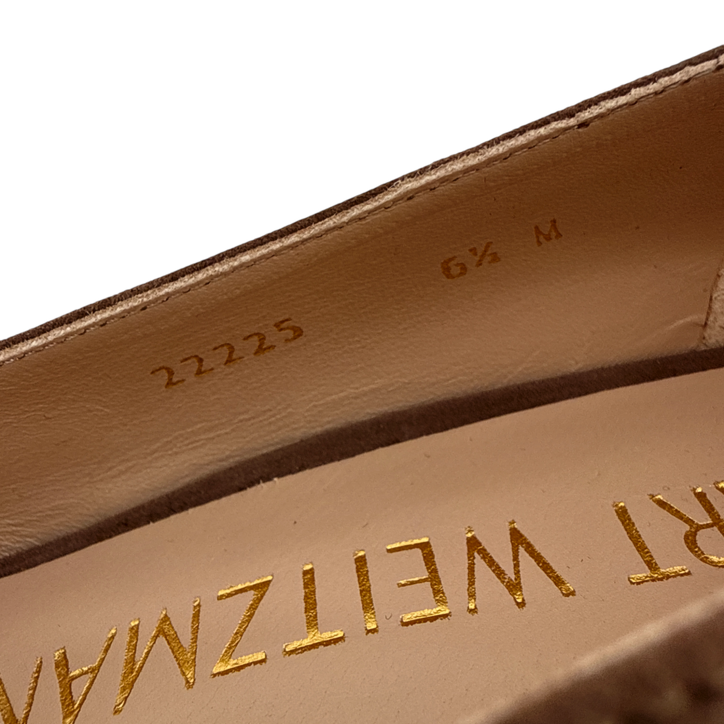 STUART WEITZMAN Larsa Suede Platform Pump in Taupe 6.5M