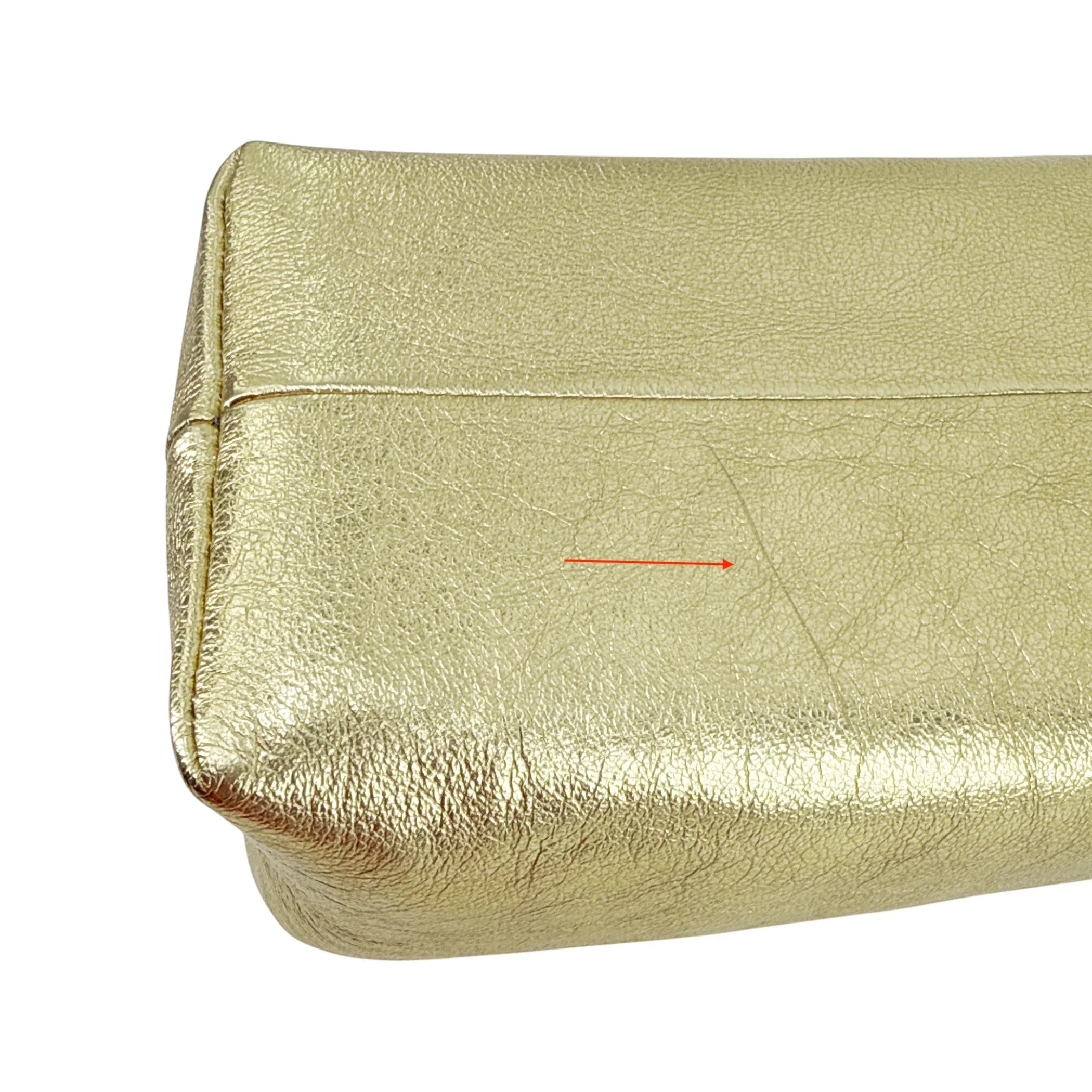 EERA Metallic Moon Bag in Laminated Gold - flyKAMP