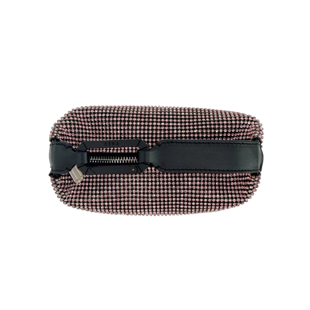 EERA Moon Bag Crystal Mesh Pink | Black Snap Hook - flyKAMP