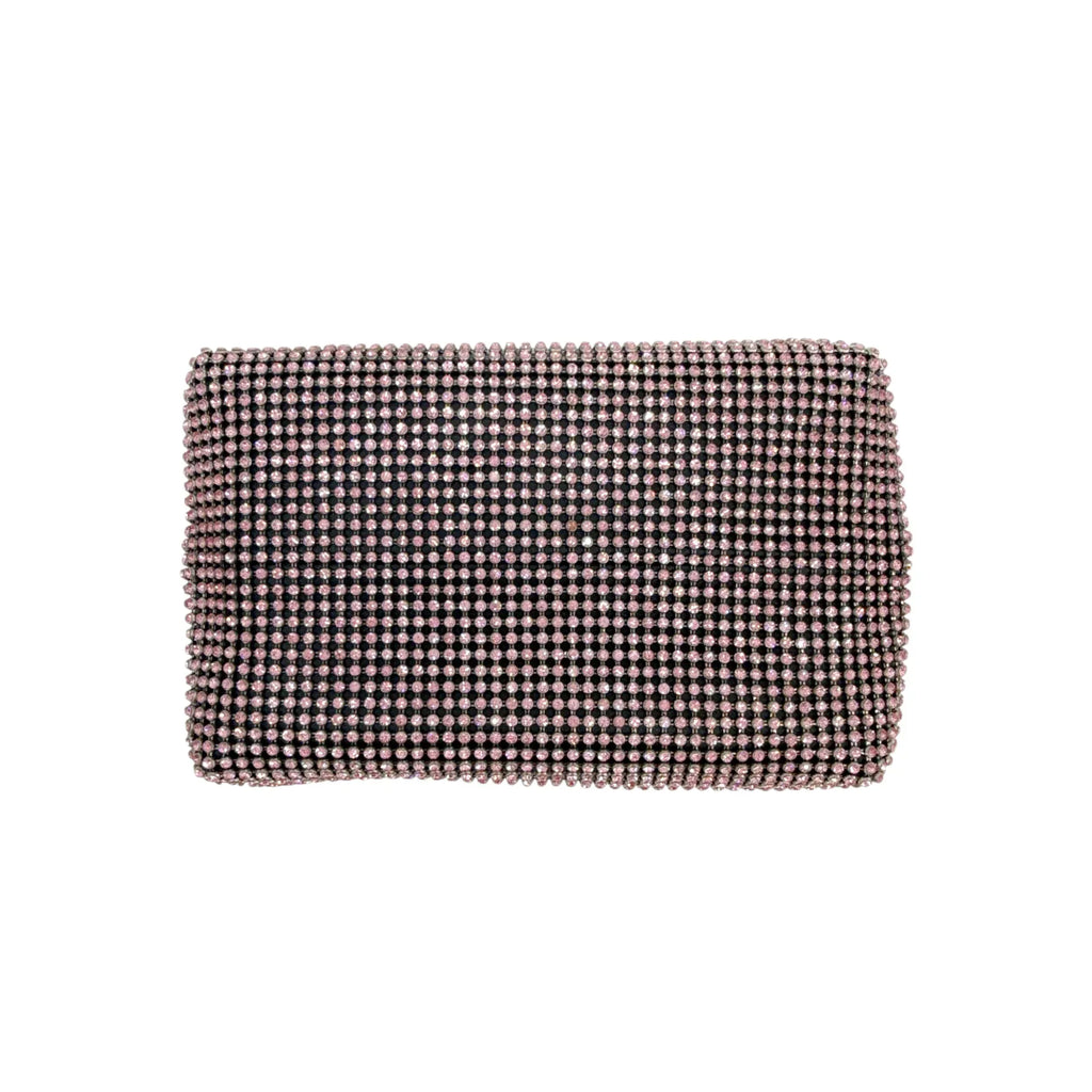 EERA Moon Bag Crystal Mesh Pink | Black Snap Hook - flyKAMP