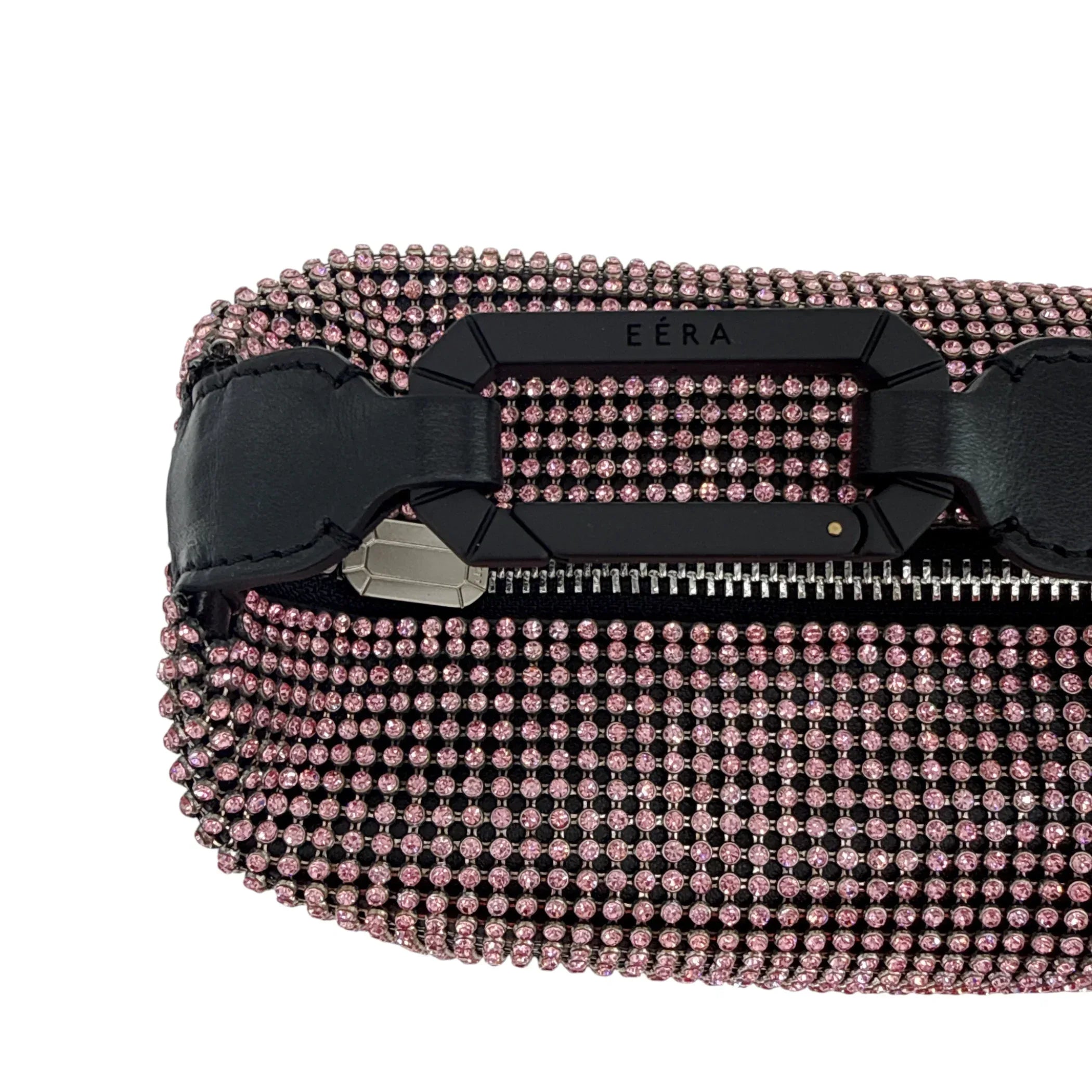 EERA Moon Bag Crystal Mesh Pink | Black Snap Hook - flyKAMP