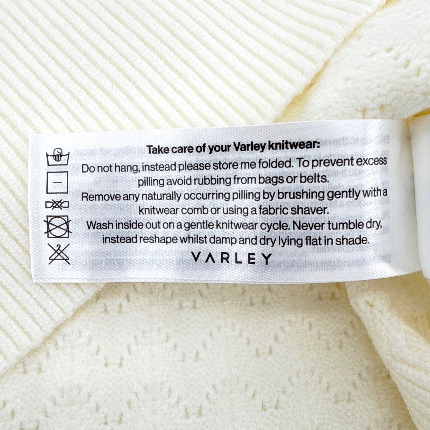 VARLEY Arney Half-Zip Polo Sweater in Egret S