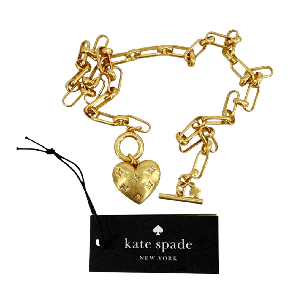KATE SPADE New York My Precious Heart Toggle Necklace Kate Spade New York