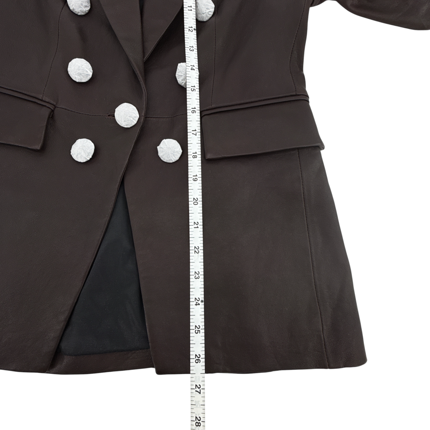 VERONICA BEARD Oneta Leather Dickey Jacket in Brown 2