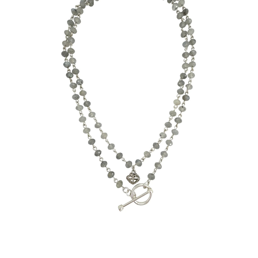 VIRGINS SAINTS & ANGELS VSA Delfina 6mm Lux Labradorite & Silver - flyKAMP