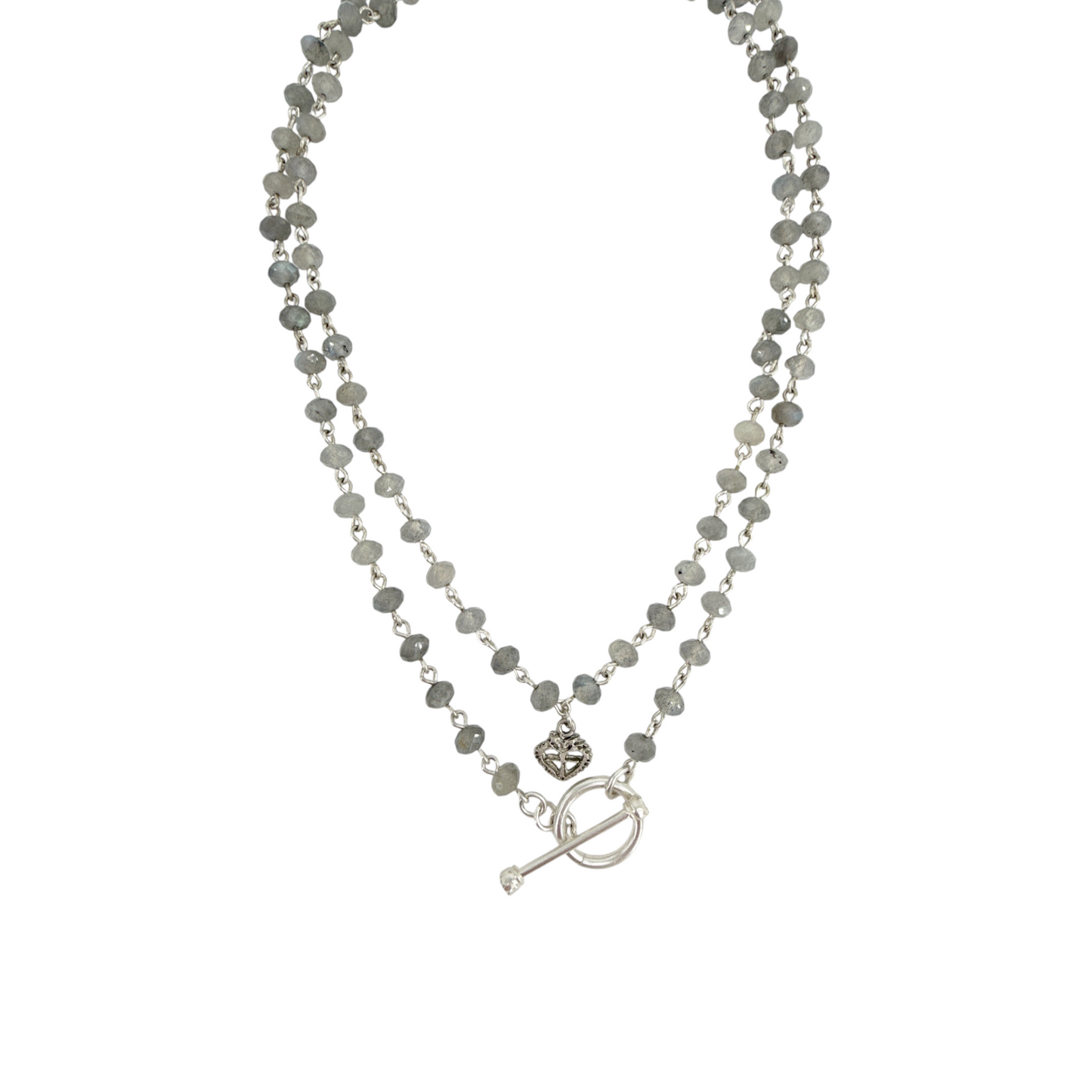 VIRGINS SAINTS & ANGELS VSA Delfina 6mm Lux Labradorite & Silver