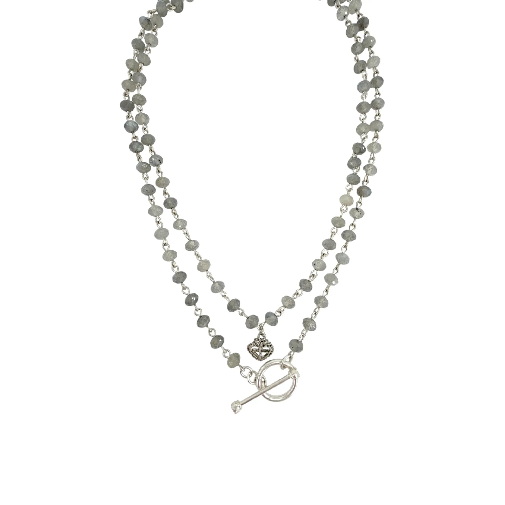 VIRGINS SAINTS & ANGELS VSA Delfina 6mm Lux Labradorite & Silver - flyKAMP