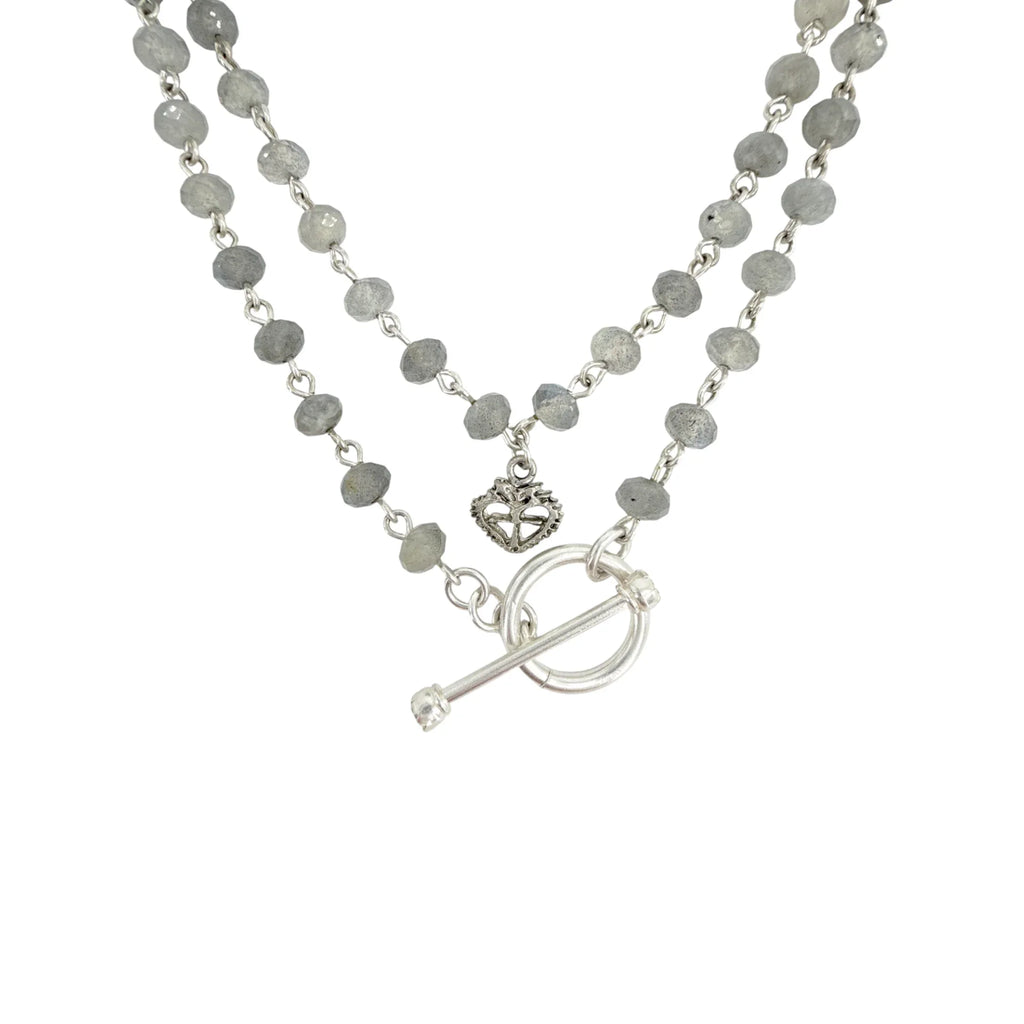 VIRGINS SAINTS & ANGELS VSA Delfina 6mm Lux Labradorite & Silver - flyKAMP
