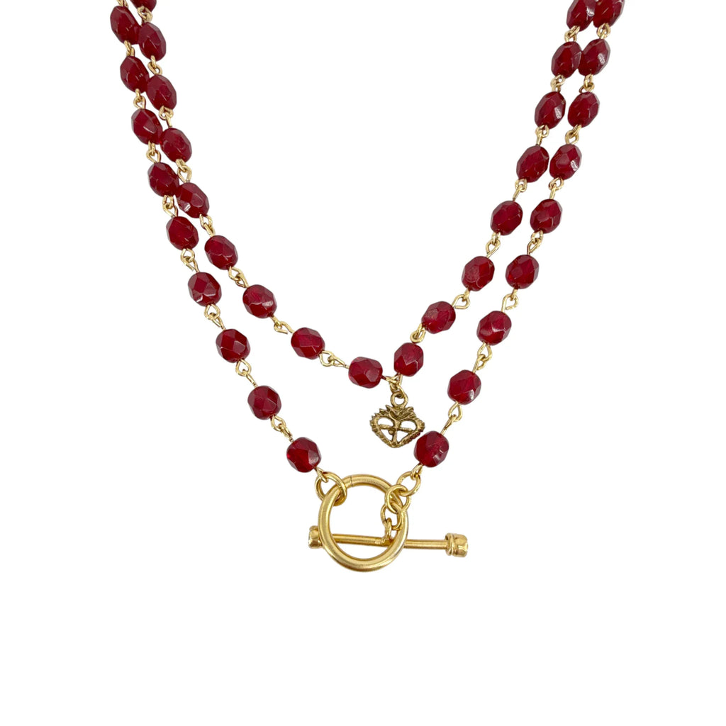 VIRGINS SAINTS & ANGELS VSA Delfina 6mm Crystal Garnet - flyKAMP