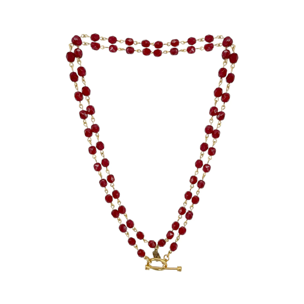 VIRGINS SAINTS & ANGELS VSA Delfina 6mm Crystal Garnet - flyKAMP