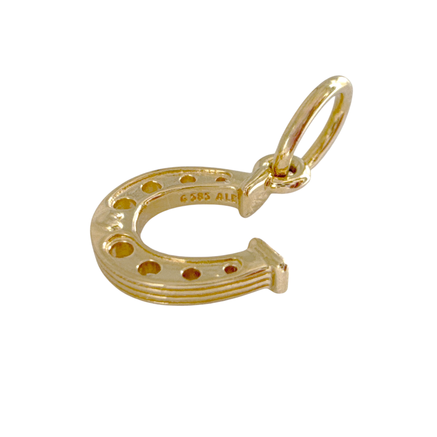 PANDORA Lucky Horseshoe Dangle Charm in Gold