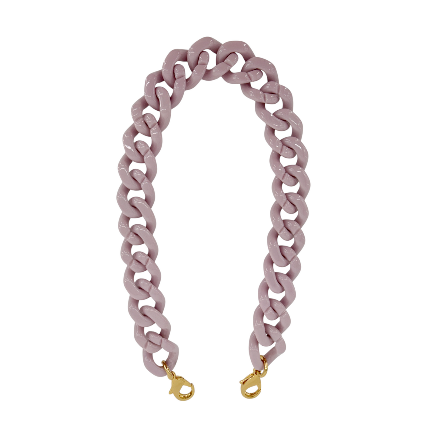 TOM FORD Small Label Leather Chain Top Handle Bag in Lilac