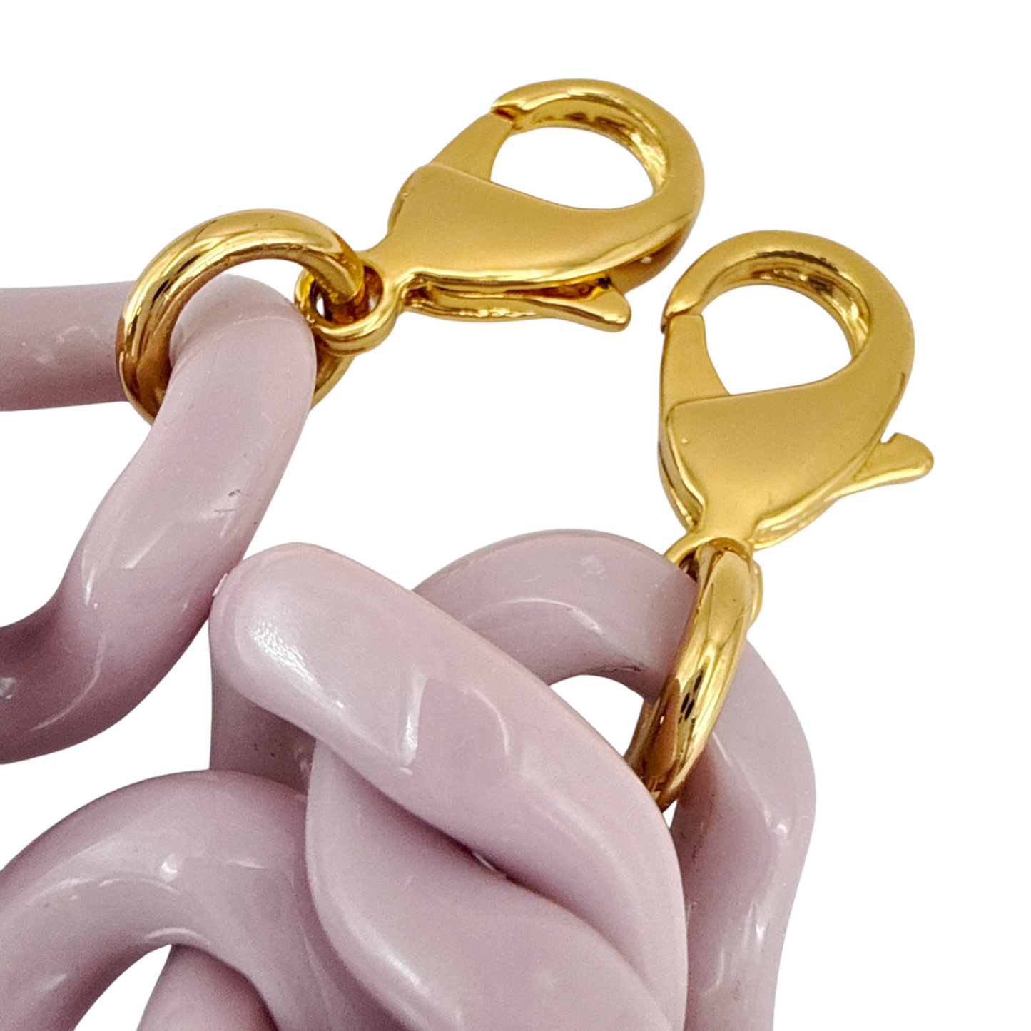 TOM FORD Small Label Leather Chain Top Handle Bag in Lilac