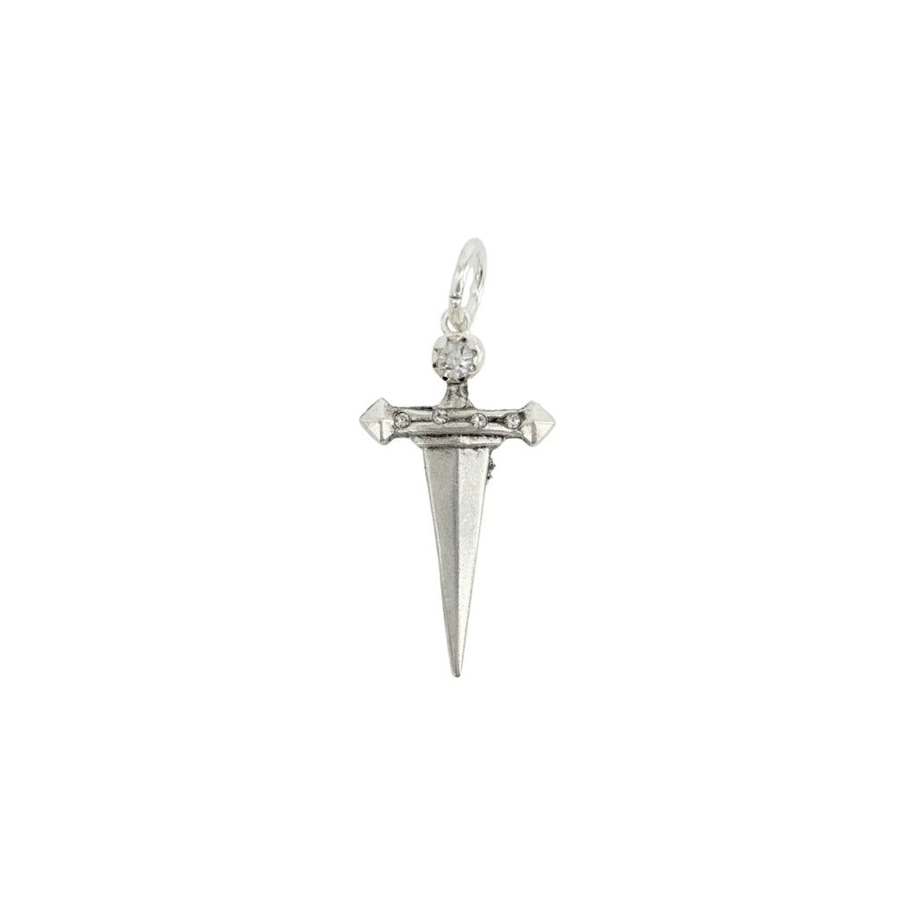 VIRGINS SAINTS & ANGELS VSA Dagger Cross Charm in Silver - flyKAMP