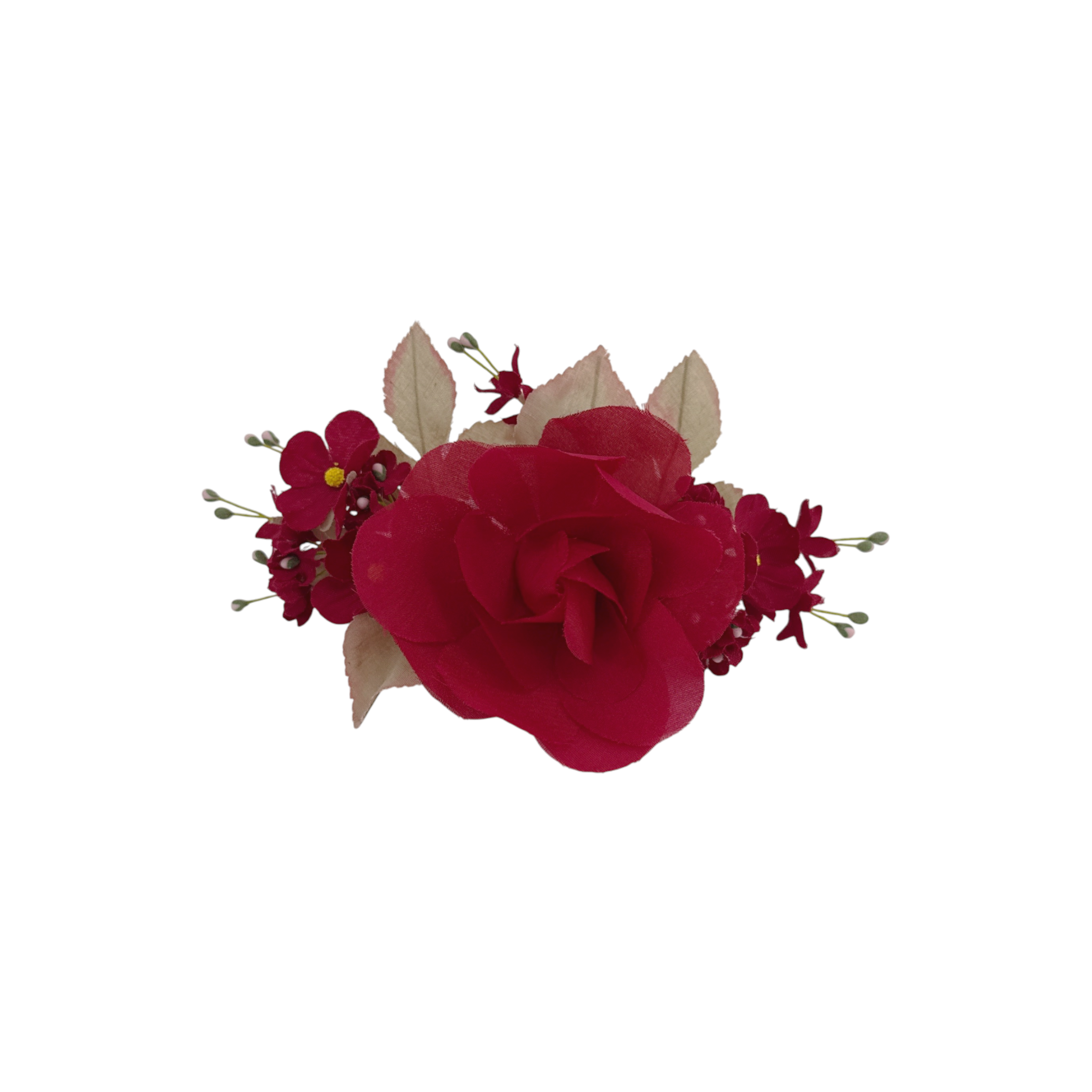 GUCCI Silk Floral Brooch