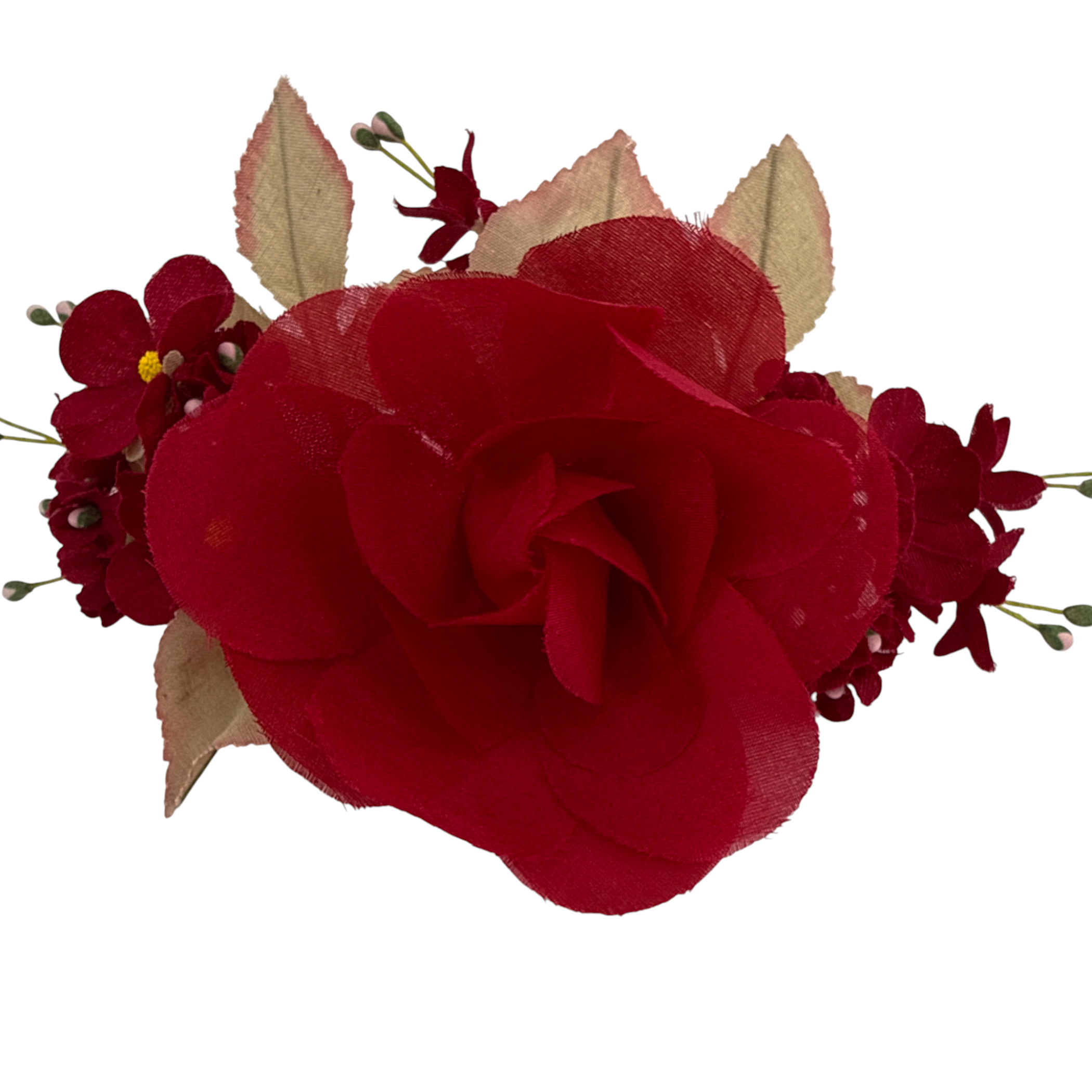 GUCCI Silk Floral Brooch